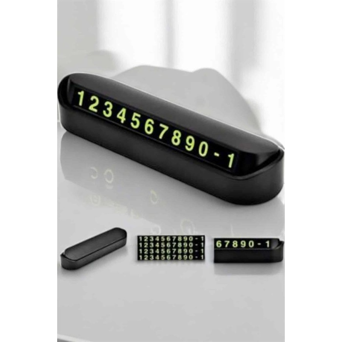 Araba Park Numaratörü Araç İçi Numaralık Değiştirilebilir Çevirmeli Mini - Lisinya