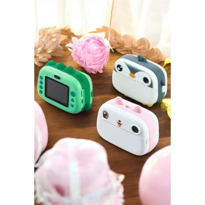 Çocuklar İçin Özel Fotoğraf Makinesi Printer Kamera Taşınabilir HD - Lisinya