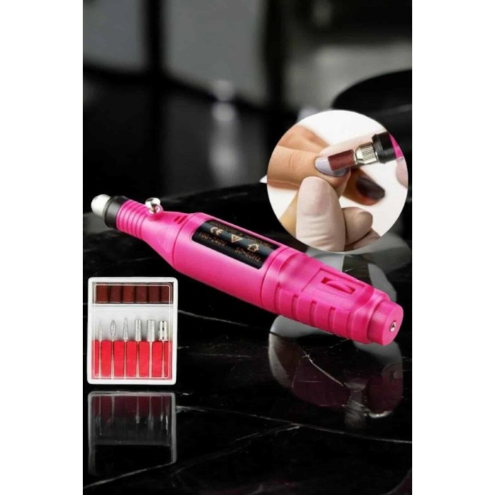 Elektrikli Manikür Pedikür Törpü Seti Protez Tırnak Nasır Temizleyici - Lisinya