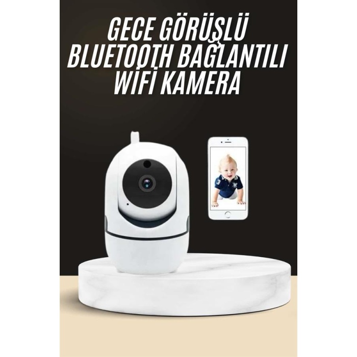 Akıllı Güvenlik Kamerası HD Görüntü Kalitesi Hareket Algılama Wifi Kamera - Lisinya