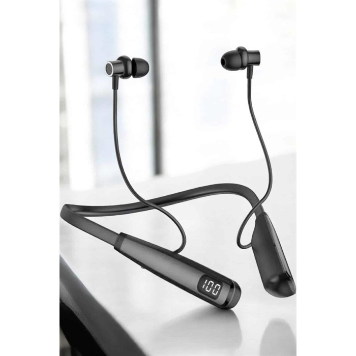 Boyun Bantlı Bluetooth Kulaklık Yüksek Ses Kaliteli 100 Saat Kulaklık - Lisinya