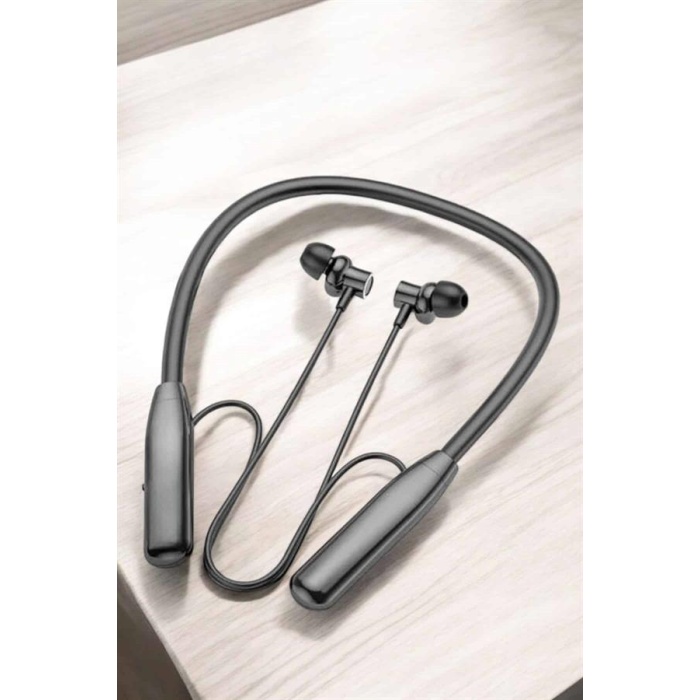 Boyun Askılı Bluetooth Kulaklık Uzun Şarj Süreli Dijital Göstergeli Kablolu - Lisinya