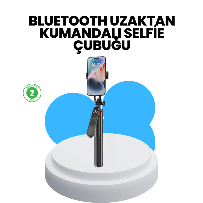 Taşınabilir Tripod ve Selfie Çubuğu Vlog ve Video Çekimi - Lisinya