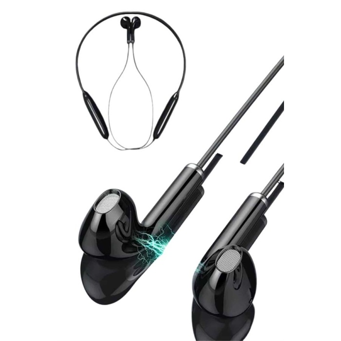 Kablolu Kulak İçi Bluetooth Kulaklık 60 Saat ANC Özellikli Boyun Bantlı - Lisinya