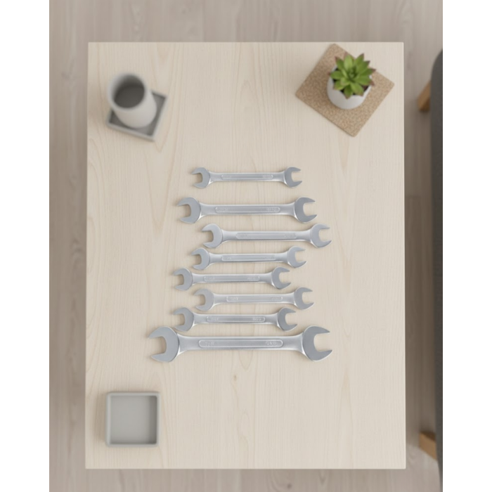 Uzun Ömürlü Kombine Anahtar Seti 8 Parça - Lisinya