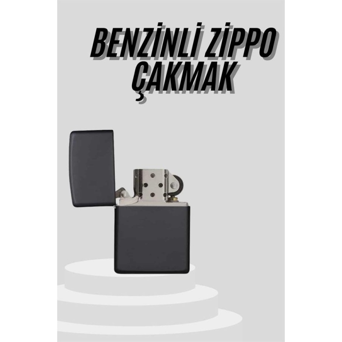Çakmak Parlak Siyah Doldurulabilir Hedyelik Eşya - Lisinya