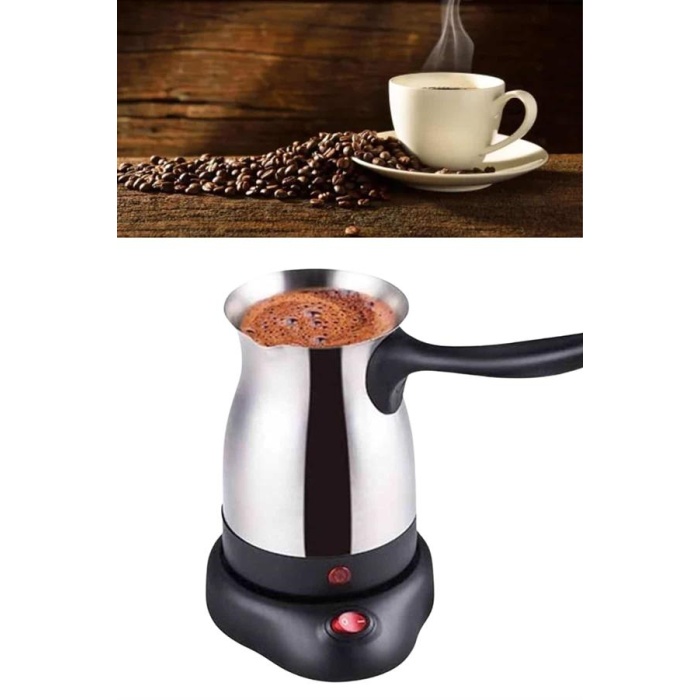 Çelik Kahve Makinesi Cezve 800 Watt Paslanmaz Çelik Türk Kahvesi Makinesi - Lisinya