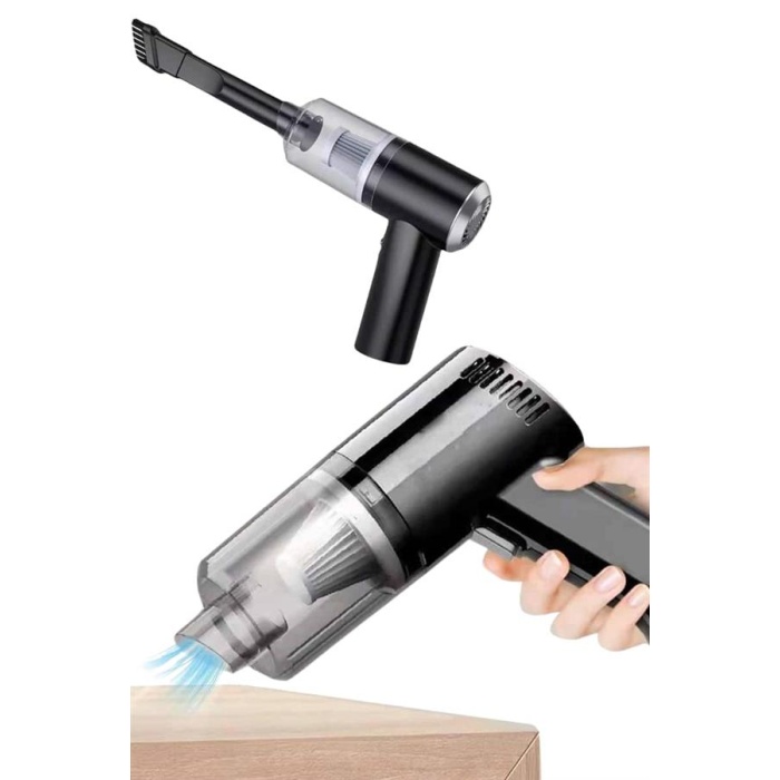 Şarjlı Çok Fonksiyonlu El Süpürgesi Mini Vakumlu Araç Süpürgesi - Lisinya