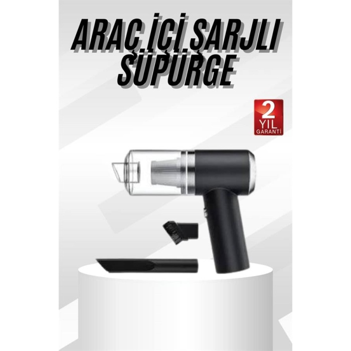 Oto Araç Ev Taşınabilir El Tipi Süpürge Mini Araç Süpürgesi Vakumlu - Lisinya