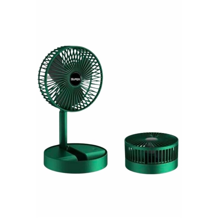 3 Kademe Hız Ayarlı Vantilatör Telefon Standlı Şarjlı Katlanabilir Soğutucu Pervane - Lisinya