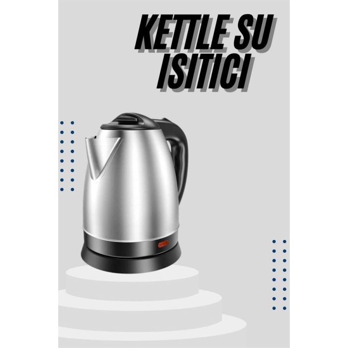 Kettle C F Tipi 220-240V Paslanmaz Çelik Elektrik Kablolu Otomatik Kapanma - Lisinya