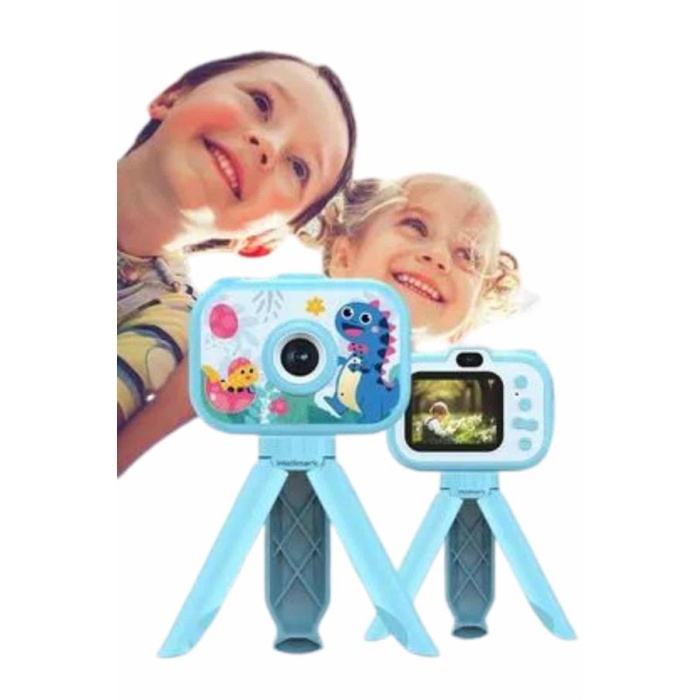 Çocuk Için Eğitici Video Kamera Ayaklı Mini Fotoğraf Makinesi - Lisinya