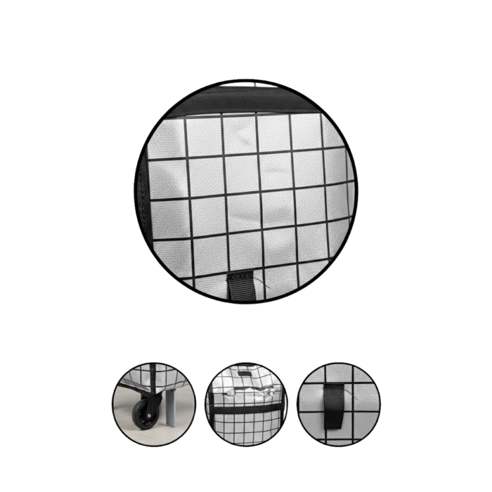 Ağır Yük Taşımaya Uygun Tekerlekli Market ve Pazar Çantası - Lisinya