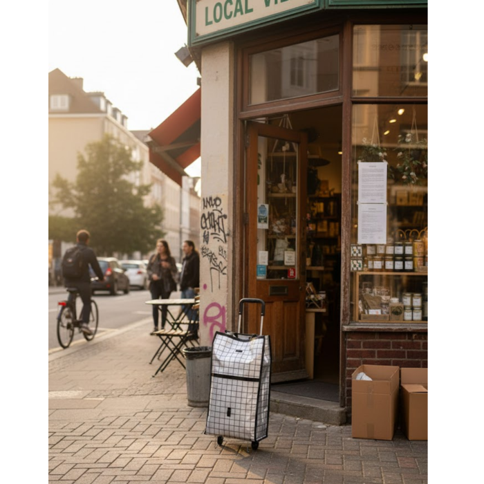 Günlük Alışverişler İçin Konforlu Tekerlekli Pazar Arabası - Lisinya