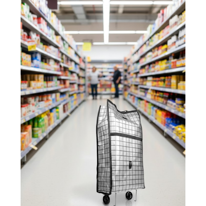 Geniş Hacimli Tekerlekli Pazar Çantası Dayanıklı ve Ergonomik - Lisinya