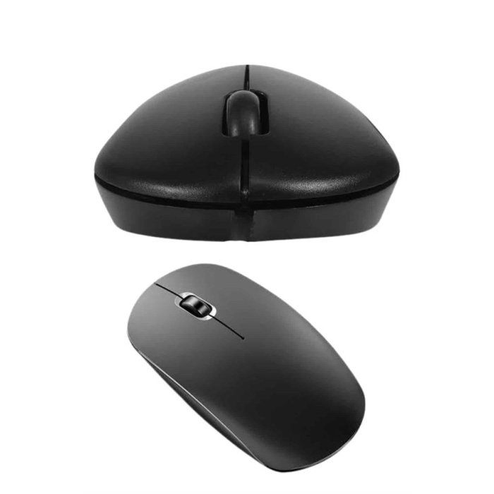 Siyah Kablosuz Mouse Wireless Mouse Minimal Tasarım - Lisinya