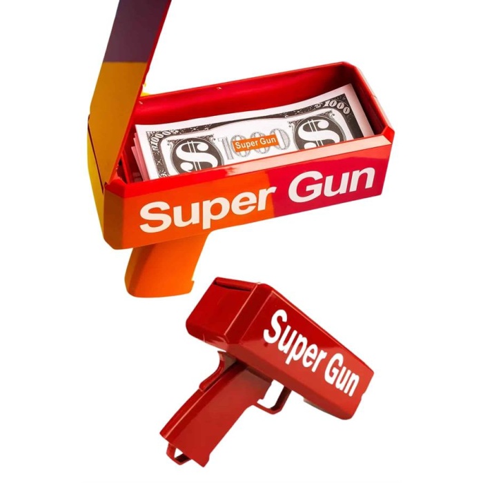 Çocuklara Özel Eğlenceli Para Saçma Makinası Parti Oyuncağı Kırmızı - Lisinya