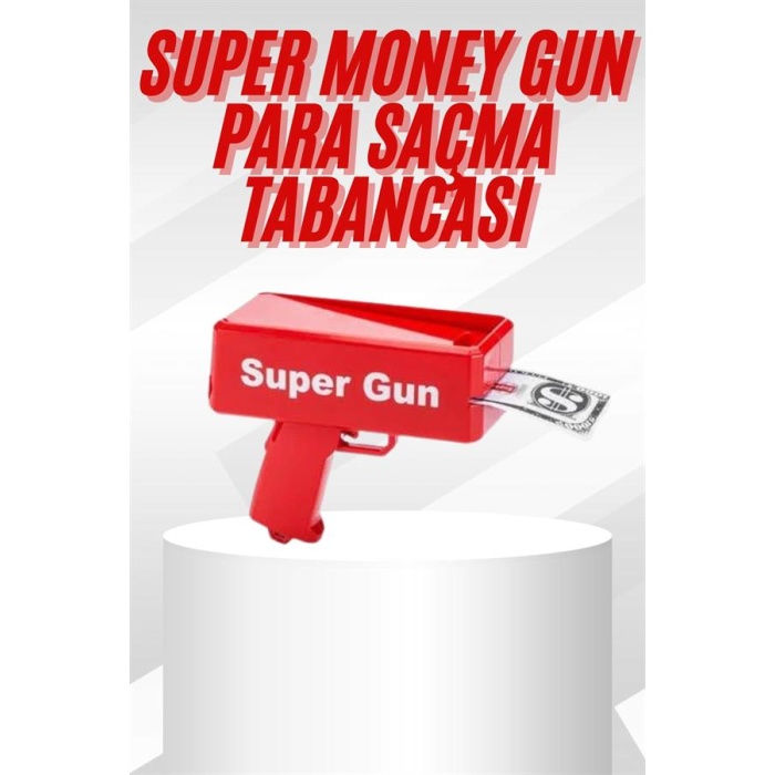 Çocuklara Özel Eğlenceli Para Saçma Makinası Parti Oyuncağı Kırmızı - Lisinya