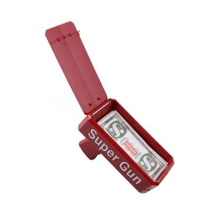 Kırmızı Çocuklara Özel Para Fırlatma Makinesi Para Saçma Tabancası - Lisinya