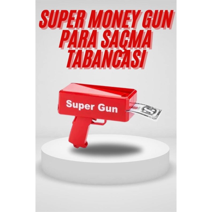 Para Saçma Tabancası Kırmızı Para Fırlatma Oyuncağı Parti Eğlencesi - Lisinya