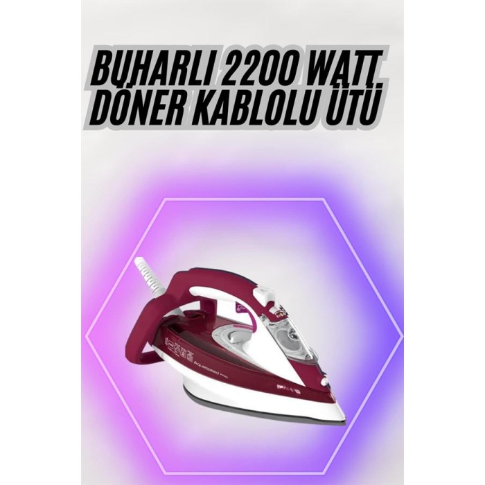 2200W Seramik Kaplama Estetik Tasarımı 360 Derece Dönebilir Kablosu - Lisinya