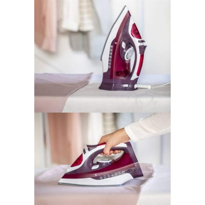 Buharlı Kablolu Ütü 2200 Watt Kireçlenme Önleyici Şok Buharlı - Lisinya