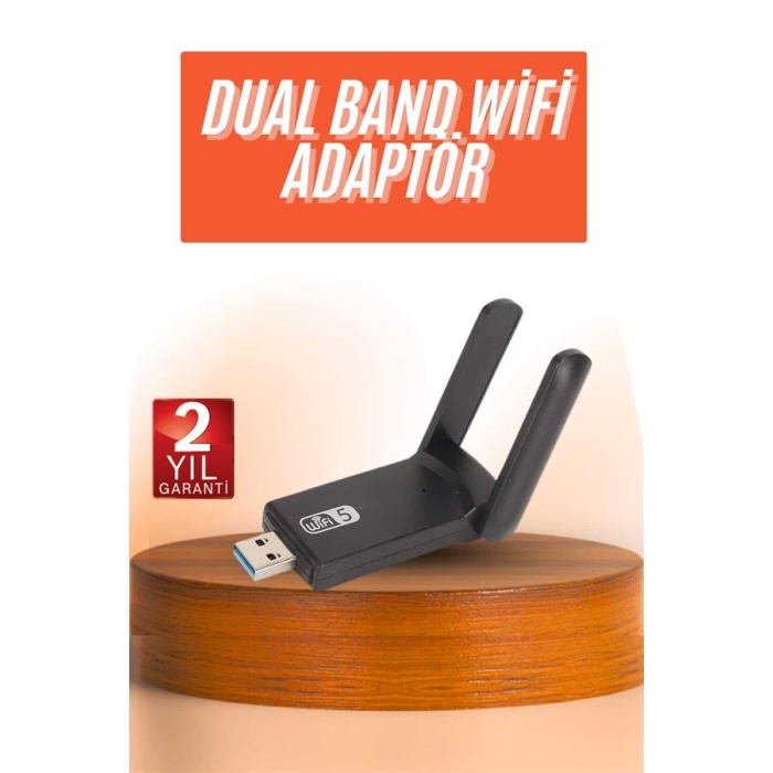 Wifi Alıcı Dual Band Usb 3.0 Adaptör Kablosuz Windows 7/8/10/11 - Lisinya