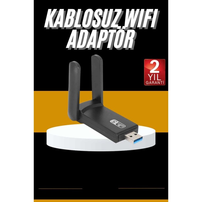 Mbps Wifi Alıcı Kablosuz Wifi Adaptörü Çift Band Çift Antenli - Lisinya