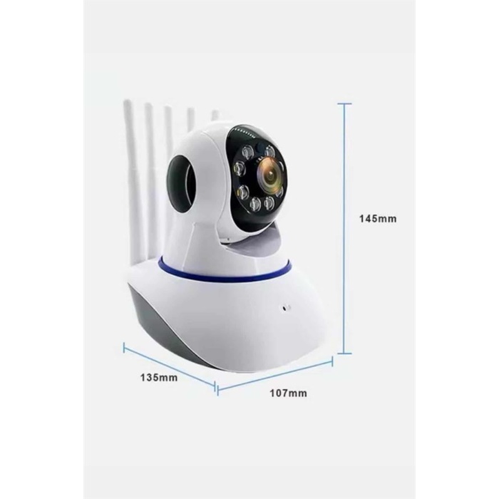 Akıllı Gece Görüşlü Sensörlü Wifi Kamera Telefondan Takip Edilebilir - Lisinya