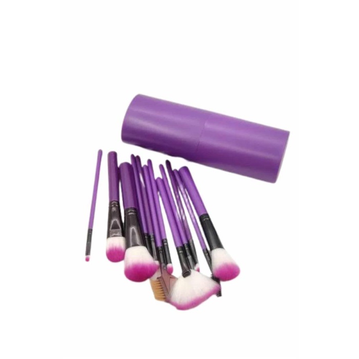 12 Parça Profesyonel Makyaj Fırçası Far Fırçası Allık Fırçası Yumuşak Kıllı - Lisinya