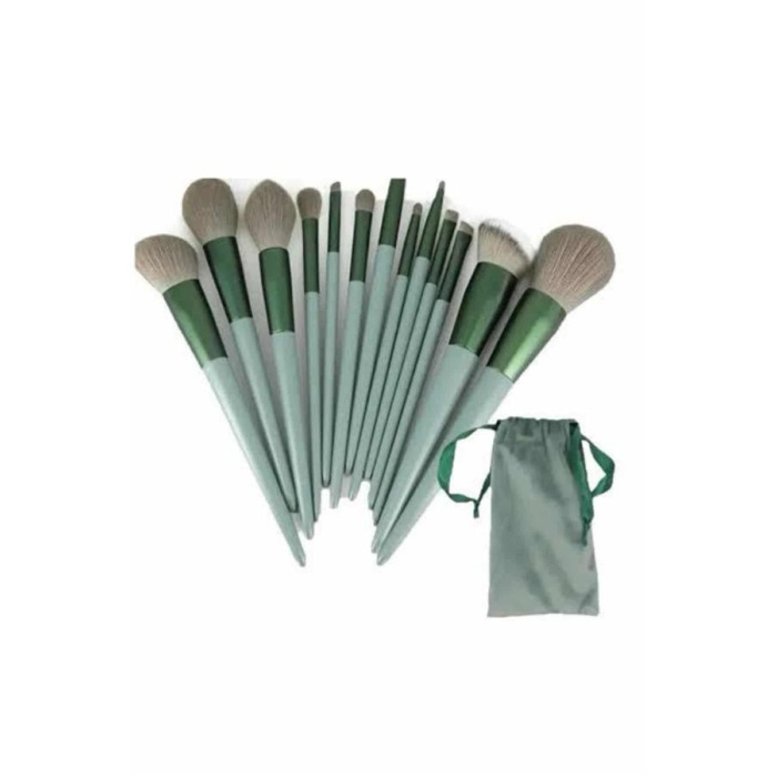 13 Parça Makyaj Fırça Seti Far Kontür Aydnlatıcı Fırçası İz Bırakmaz Hafif ve Yumuşak - Lisinya