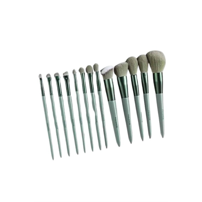 13 Parça Taşınabilir Kılıflı Profesyonel Makyaj Fırça Seti Pudra Allık Fondöten Fırçası - Lisinya