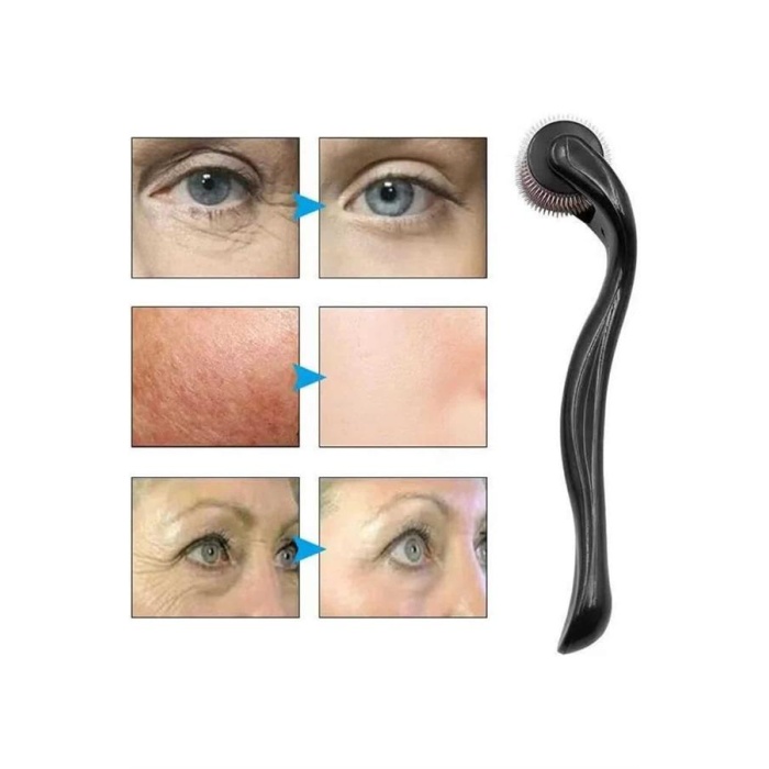 Dermaroller Titanyum 540 Iğneli 1 Mm Saç Kaş Sakal Serum Kullanıma Uygun - Lisinya