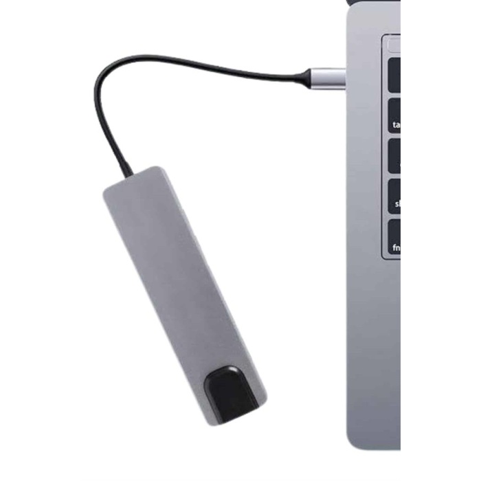 Usb Type-c Hub Dönüştürücü Çevirici Çoklayıcı Macbook Çevirici 8 Portlu - Lisinya
