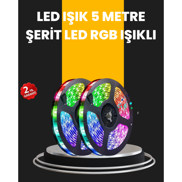 5 Metre Kumandalı Su Geçirmez Şerit LED - Lisinya