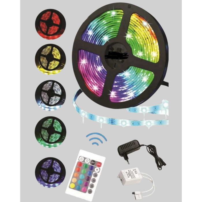 Enerji Tasarruflu RGB Şerit LED 5 Metre - Lisinya