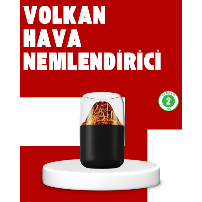 Volkanik Tasarımlı LED Işıklı Ultrasonik Nemlendirici - Lisinya