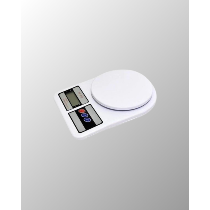 Beyaz Plastik Dijital Mutfak Tartısı – 24x16.8x1.5cm - Lisinya