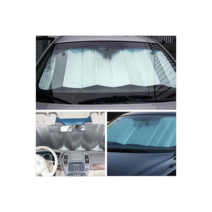 UV ve Isı Önleyici Oto Ön Cam Güneşliği Hyundai i20 Fiat Egea Toyota Corolla Volkswagen Passat - Lisinya