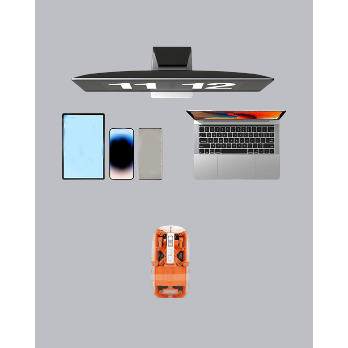 Sessiz ve Ergonomik Kablosuz Fare - 30 Gün Kullanım, 2 Modlu Bağlantı - Lisinya