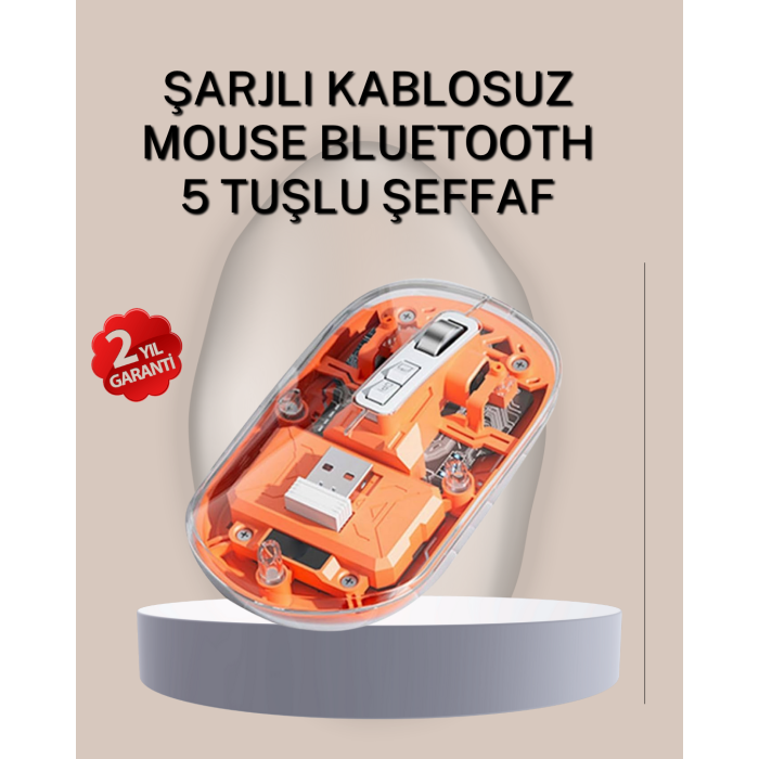 Çift Modlu Fare – USB Alıcılı ve Bluetooth Bağlantılı - Lisinya