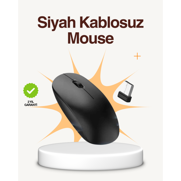 Kablosuz Sessiz Mouse – Ayarlanabilir DPI ve USB Bağlantılı - Lisinya
