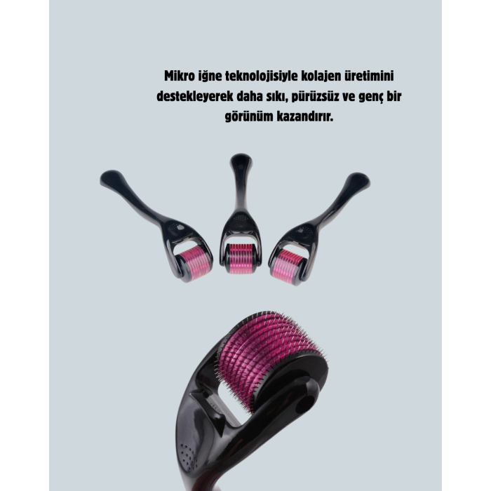 Dermaroller Titanyum 540 İğneli 1 mm Cilt Yenileme ve Anti Aging Etkisi - Lisinya