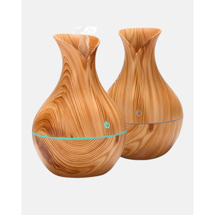 Ahşap Desenli 130 ml Aromaterapi Difüzör Sessiz ve USB Bağlantılı - Lisinya