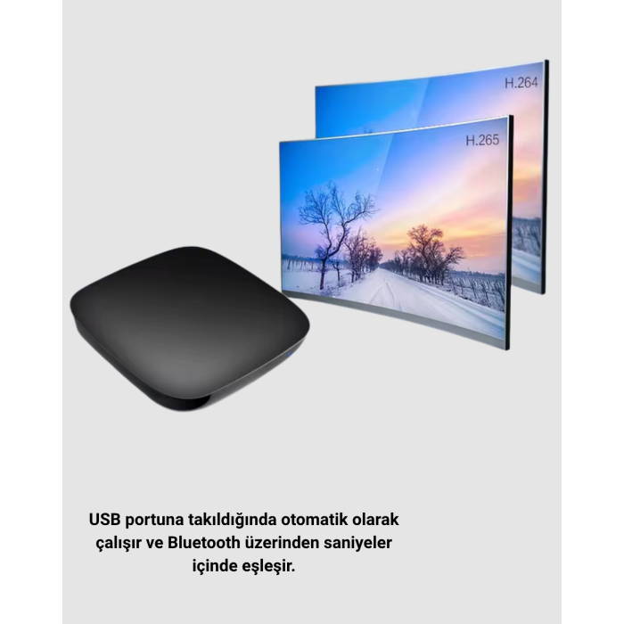 Android Auto Kablosuz Adaptör Bluetooth 5.0 ve 5.8GHz WiFi Destekli - Lisinya