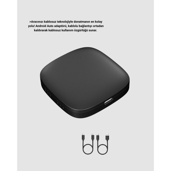 Android Auto Kablosuz Adaptör Bluetooth 5.0 ve 5.8GHz WiFi Destekli - Lisinya