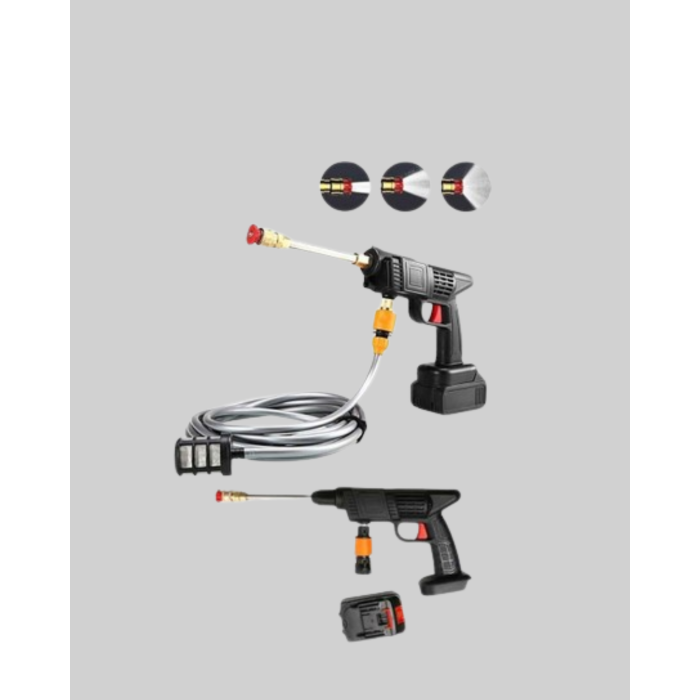 21V Akülü Basınçlı Yıkama Makinesi Çift Akülü ve Hızlı Şarj Özellikli - Lisinya