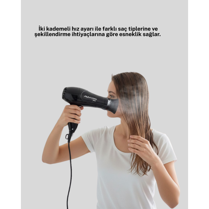 AWOX MİNİ FÖN SİYAH - Lisinya