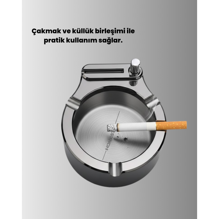 Küllük ve Çakmak Birleşik Set Paslanmaz Çelik Gövde - Lisinya