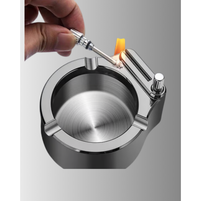 Metal Küllük Çakmaklı Masa Üstü Şık Tasarım - Lisinya